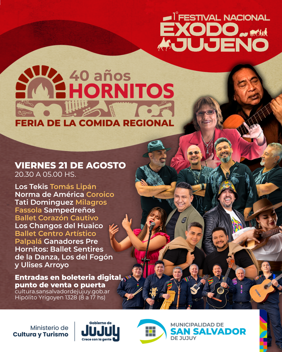 1° Festival Nacional Éxodo Jujeño: 40° aniversario de Los Hornitos