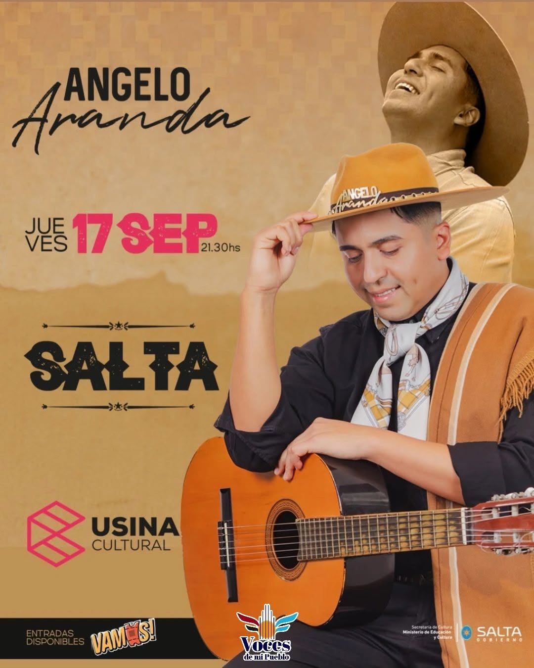 Angelo Aranda vuelve a Salta con “Memorias del monte”: una noche para celebrar las raíces del norte