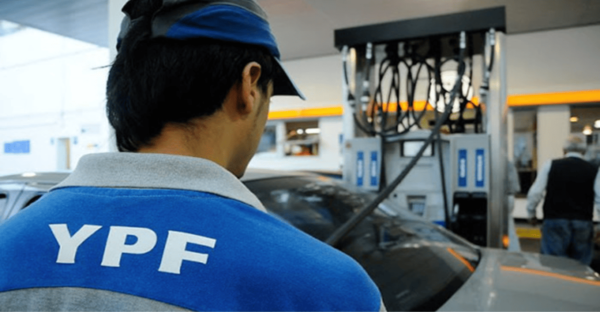 YPF aumentará un 1% el precio de sus combustibles a partir del sábado a las cero horas.