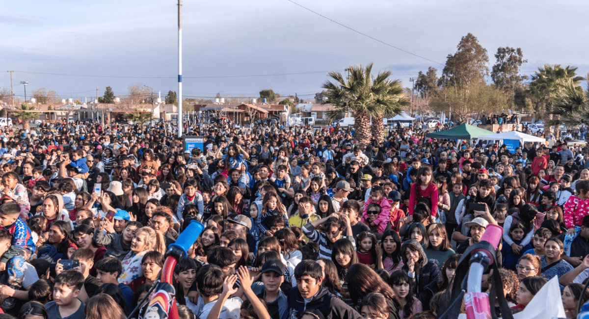 Más de 3.000 personas coparon Villa San Damián en el arranque del mes de la niñez en Rawson