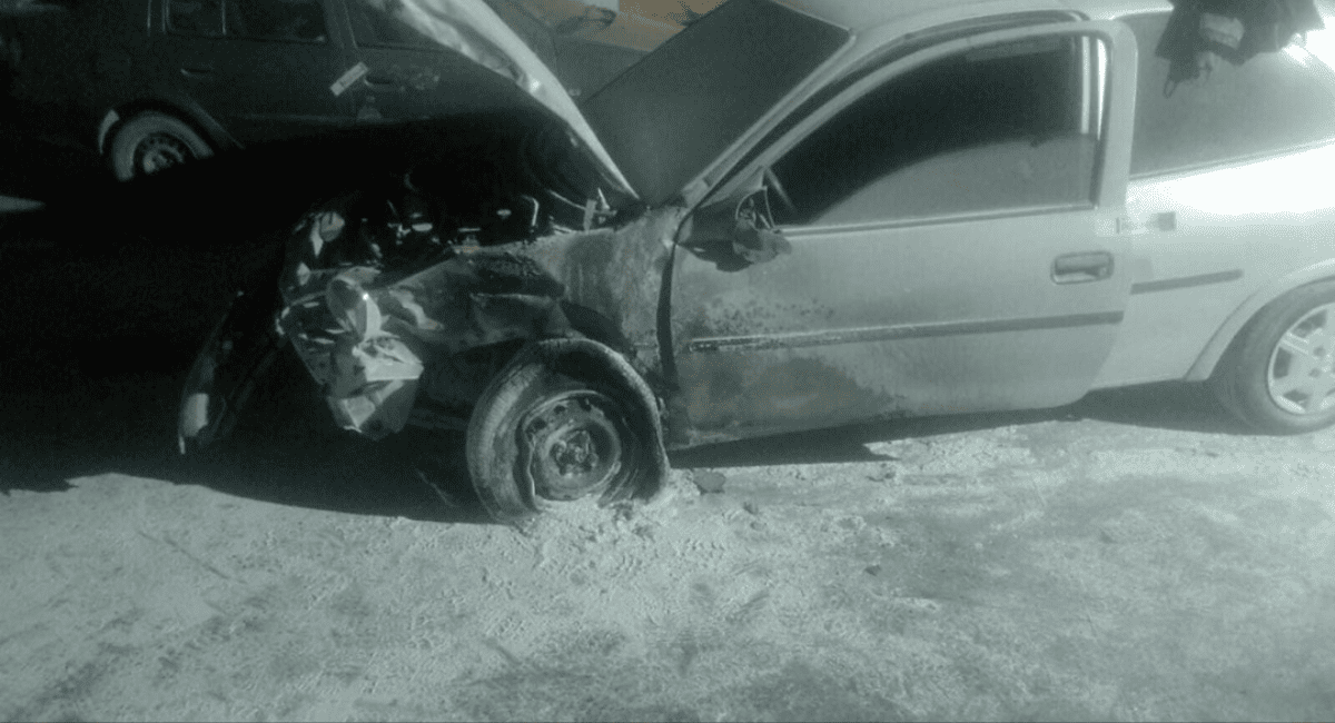 Rawson: tiraron una molotov a la Comisaría 35ª para prender fuego un Chevrolet secuestrado