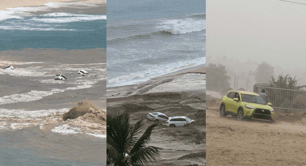 Fuertes lluvias en San José del Cabo: vehículos arrastrados por la corriente y rescates