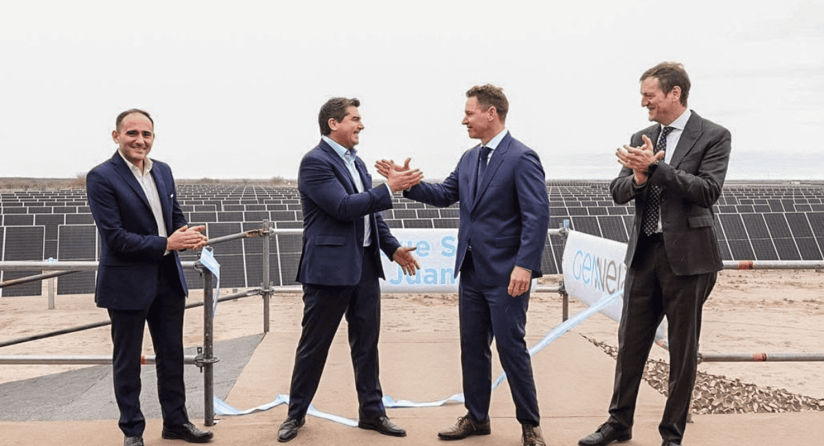 Marcelo Orrego inauguró el Parque Solar San Juan Sur en Sarmiento