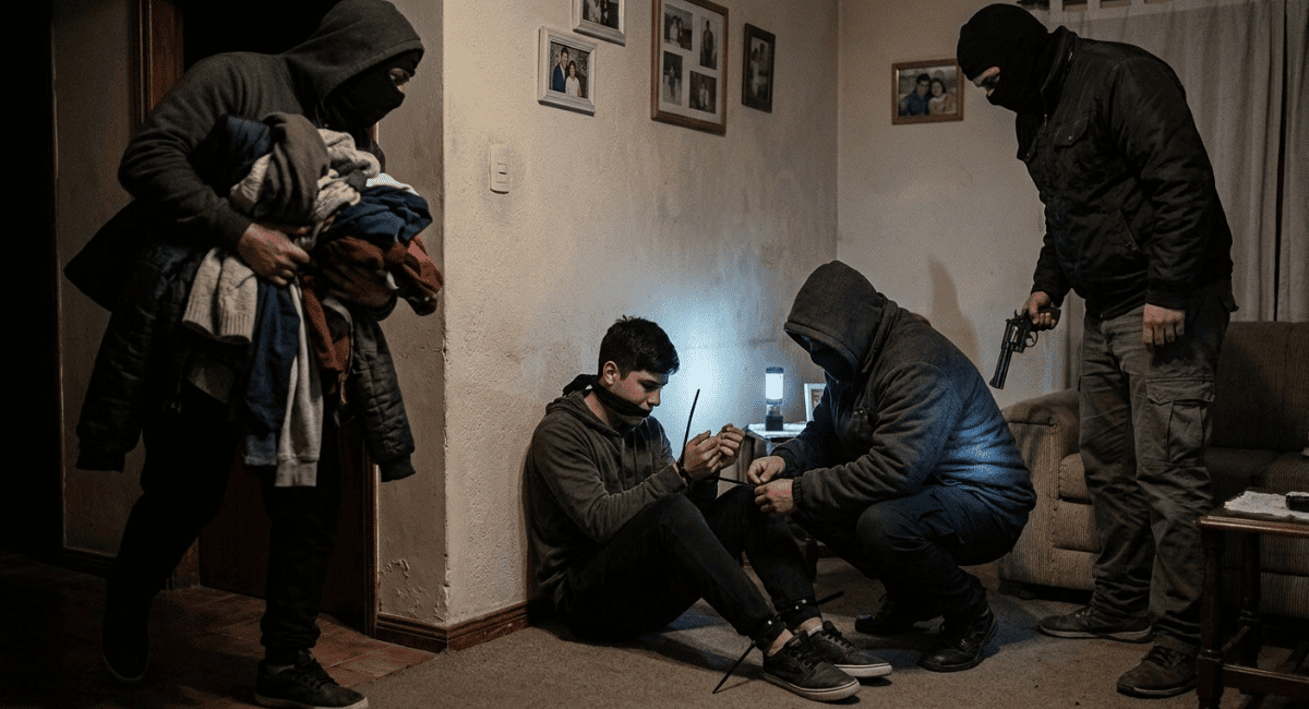 Violento asalto en Rivadavia: ladrones armados ingresaron de madrugada y amordazaron a dos jóvenes