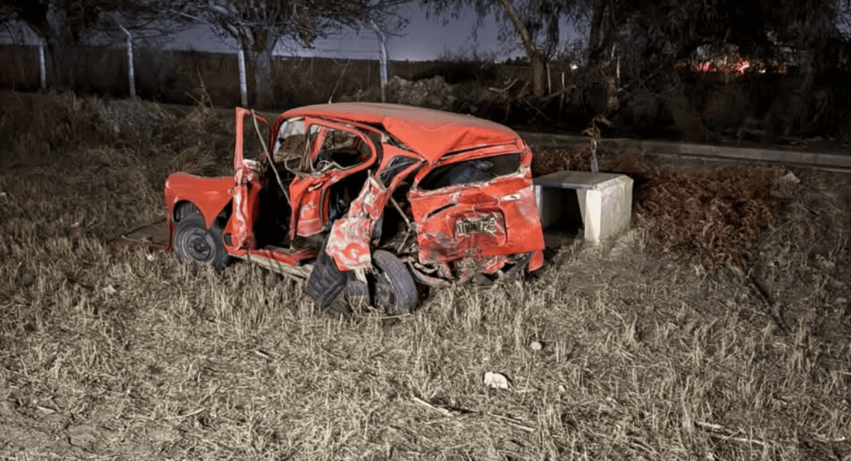 Tragedia en Ruta 20: un hombre de 55 años murió en el acto tras ser colisionado desde atrás por otro auto