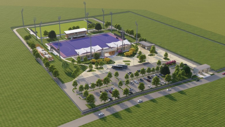 Orrego anunció la construcción del primer Estadio de Hockey sobre Césped para acompañar el crecimiento de un deporte que ya practican más de 8.000 personas
