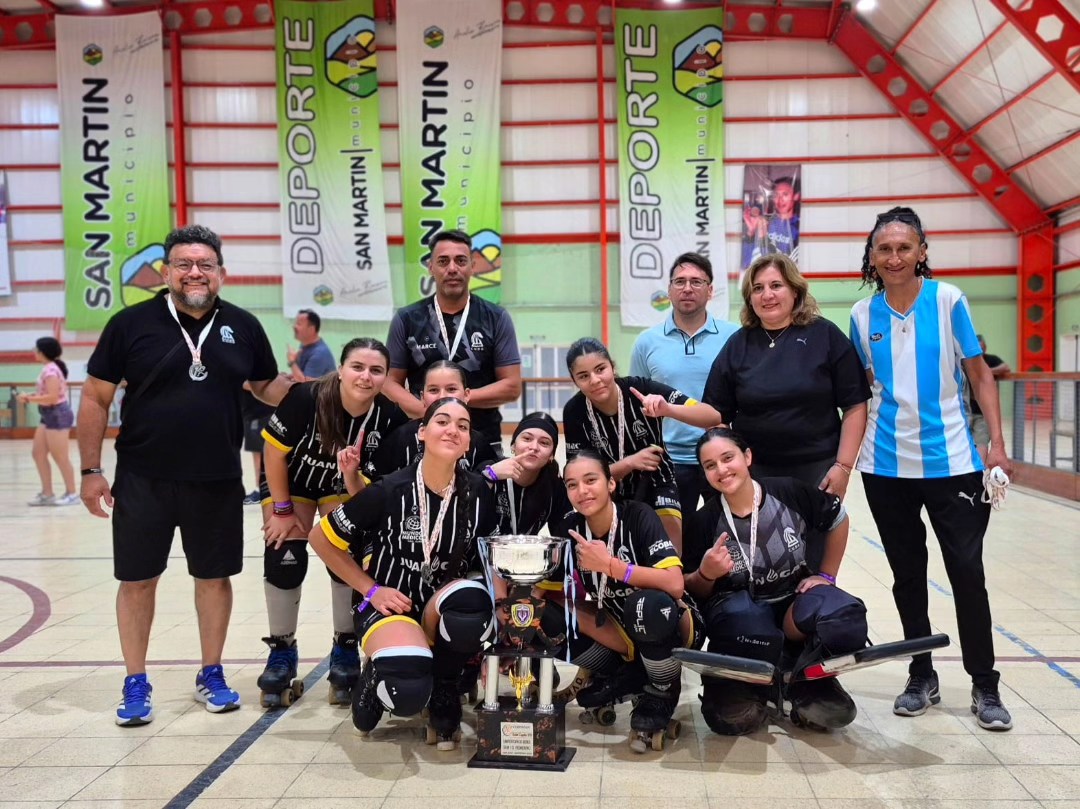 El hockey sobre patín sigue creciendo con Playones en Movimiento en el departamento San Martin.
