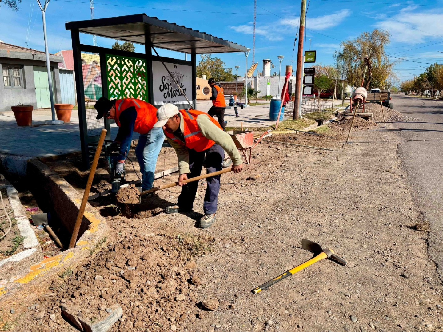 La Municipalidad de San Martín continúa trabajando en la mejora de los espacios públicos del departamento