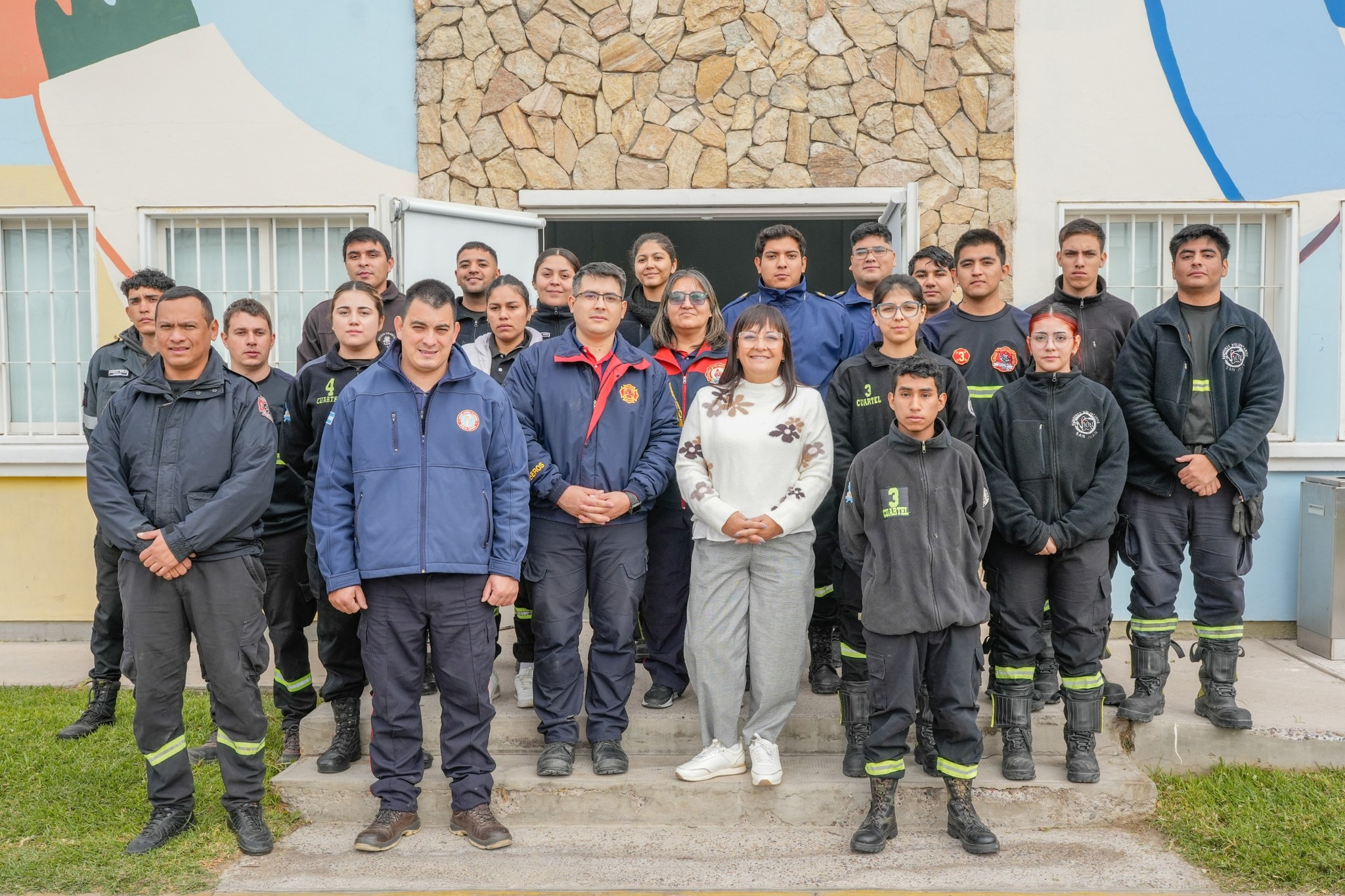 El Parque de Chimbas fue el escenario de una importante jornada de capacitación destinada a  Bomberos Voluntarios.