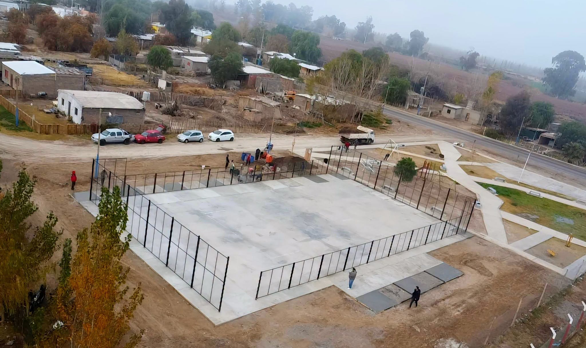 La gestión del intendente Daniel Banega avanza con la construcción del  nuevo playón de La Majadita