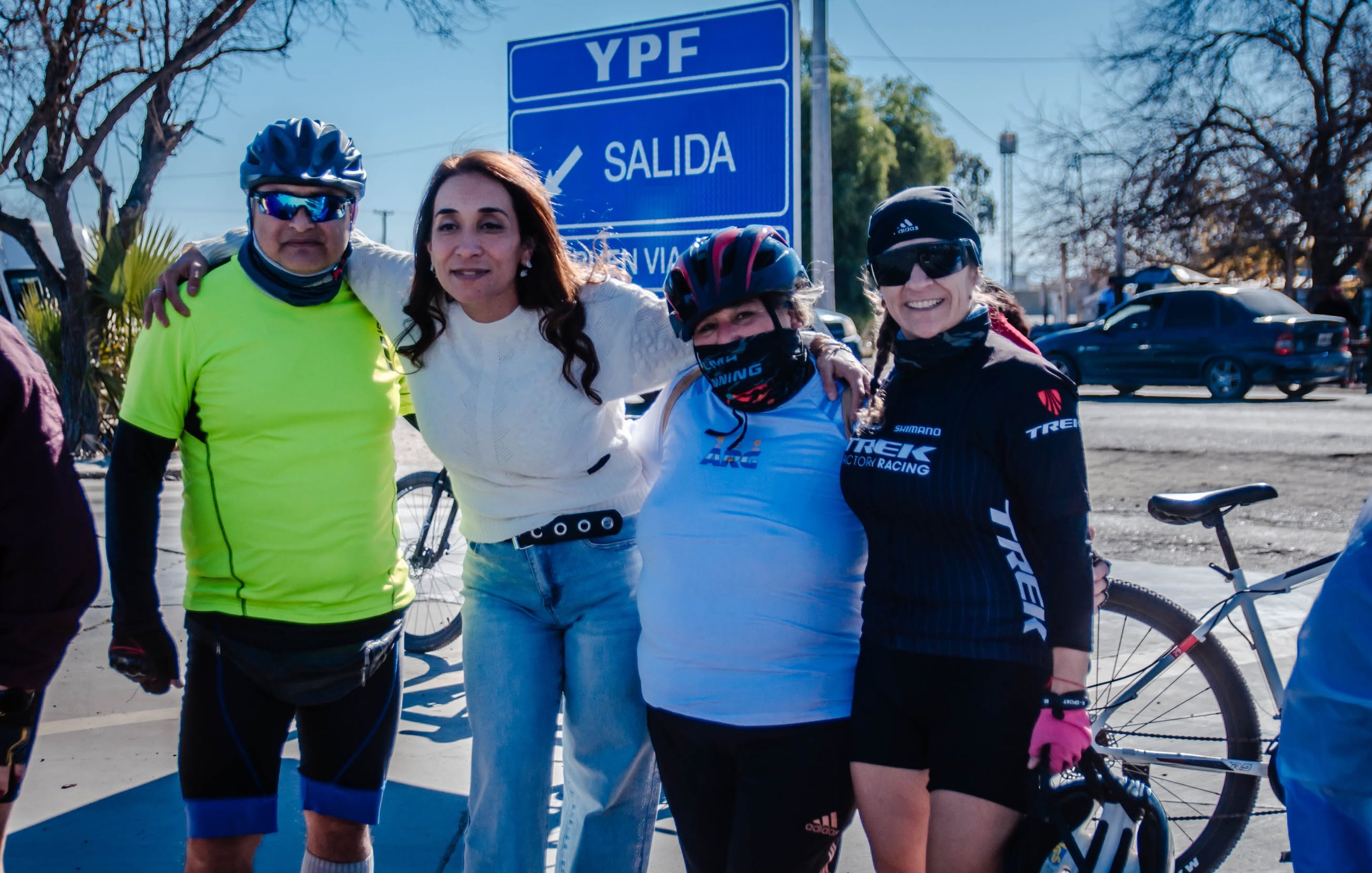 La intendenta Romina Rosas fue parte de una nueva edición de Bicitando Caucete
