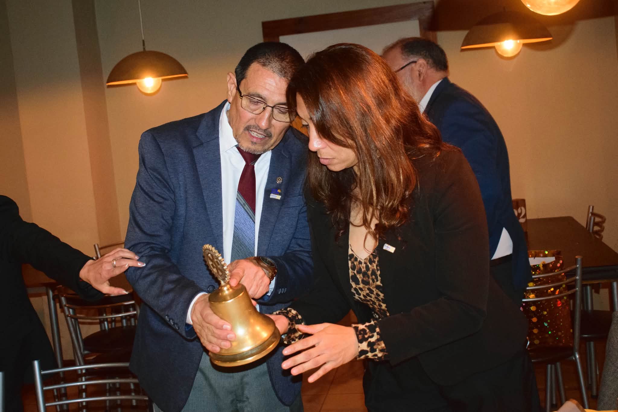La intendenta de Caucete,Romina Rosas,acompaño la ausuncion de las nuevas autoridades del Rotary Club Caucete