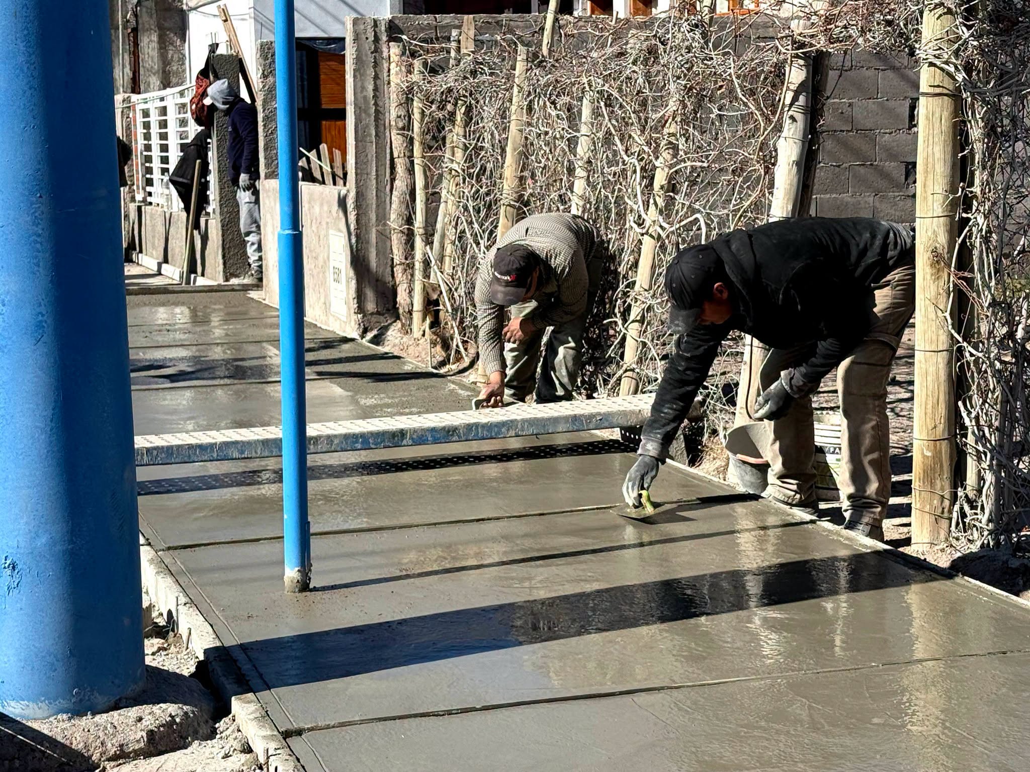 El municipio de 9 de Julio avanza con la construcción y recuperación de veredas sobre Diagonal San Martín