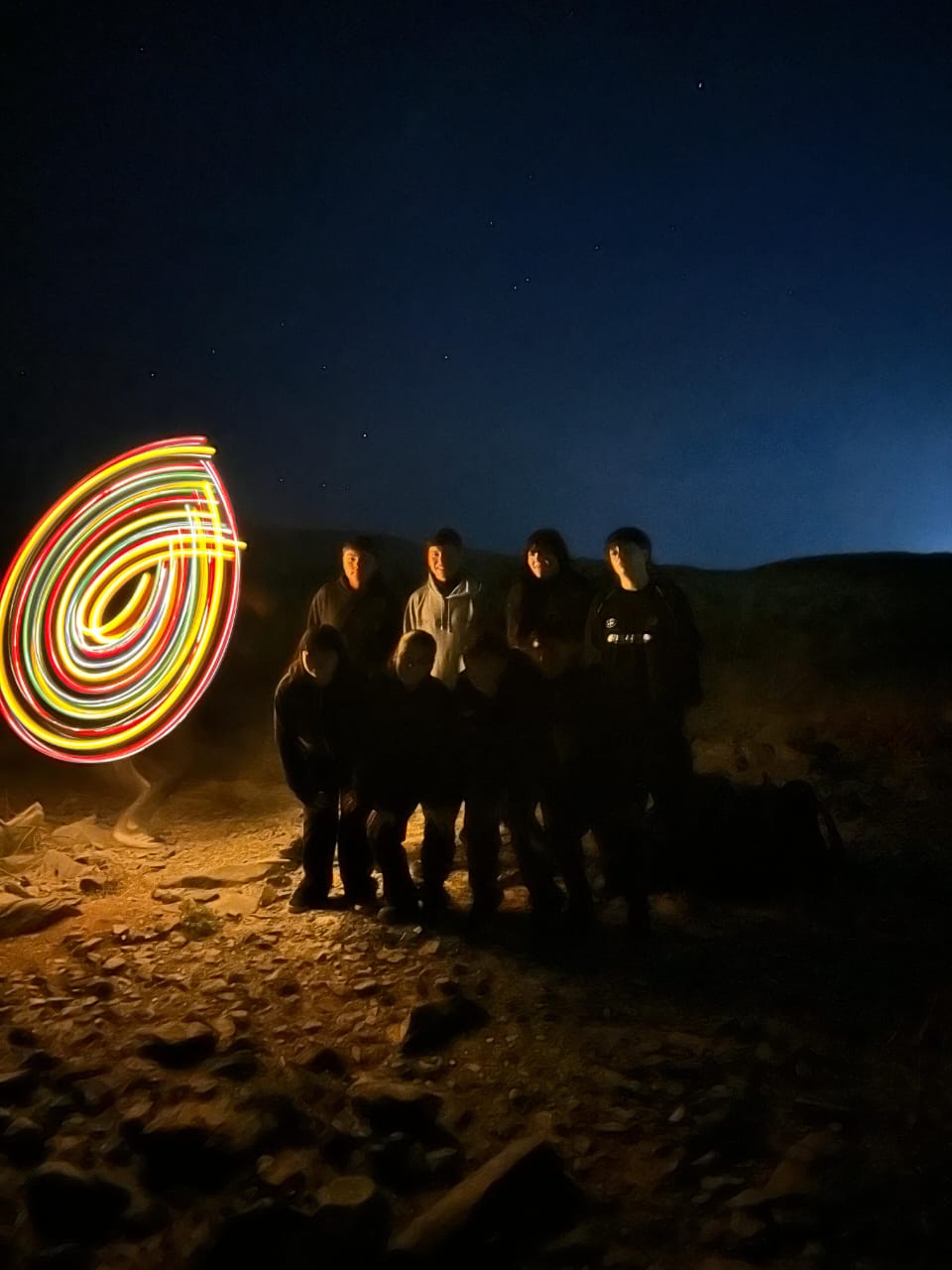El Complejo Turístico Religioso Ceferino Namuncurá de San Martin fue escenario de una jornada especial de astroturismo y fotografía nocturna