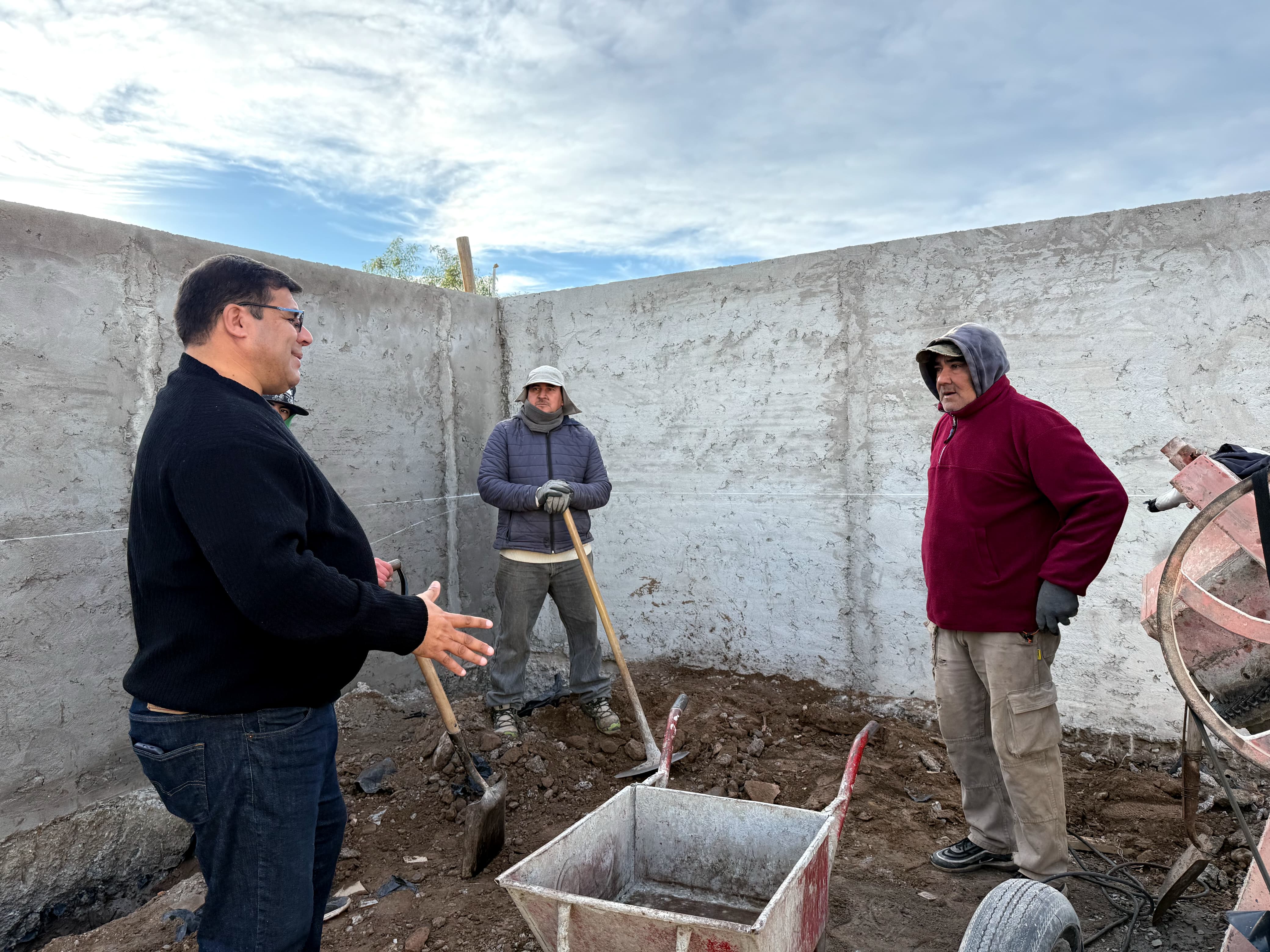 Avanza la construcción del nuevo SUM de Fiorito en 9 de Julio