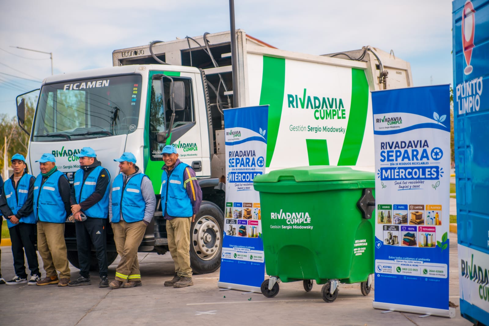 La Municipalidad de Rivadavia continúa fortaleciendo sus políticas ambientales a través del programa “Rivadavia Separa”