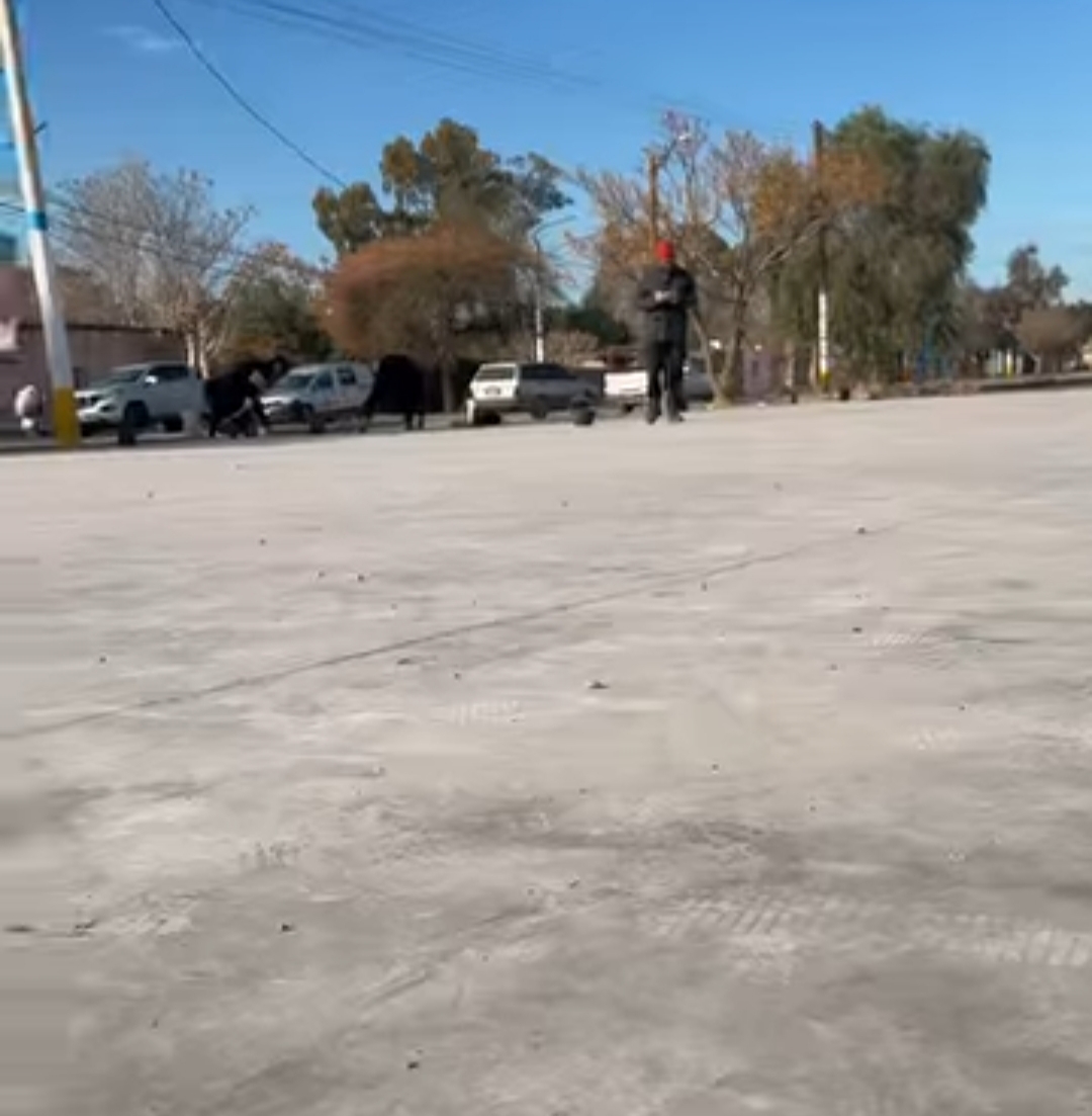 Avanzan las obras en el Paseo Indio Solari de Rawson
