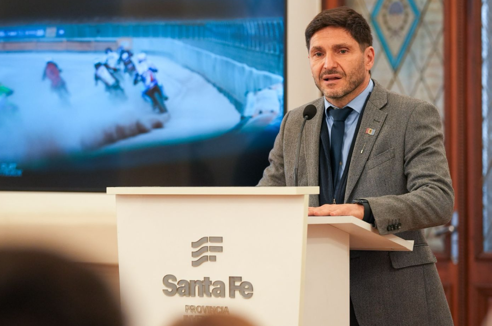 Pullaro presentó el Mundial de Flat Track que se hará en Totoras: por primera vez la competencia sale de Europa