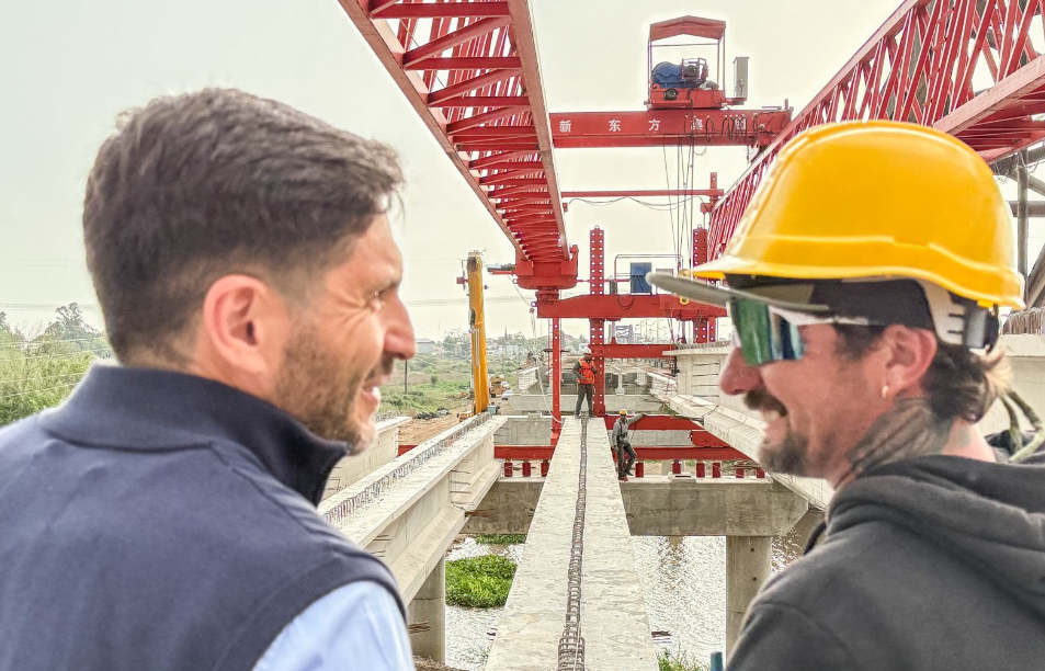 La conexión histórica toma forma: el nuevo puente Santa Fe-Santo Tomé ya alcanzó un 74% de avance