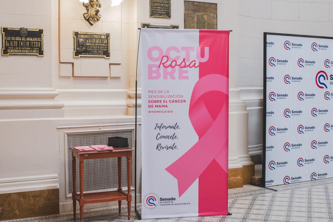 “Octubre Rosa”: el Senado santafesino impulsa una fuerte campaña de prevención y concientización sobre el cáncer de mama