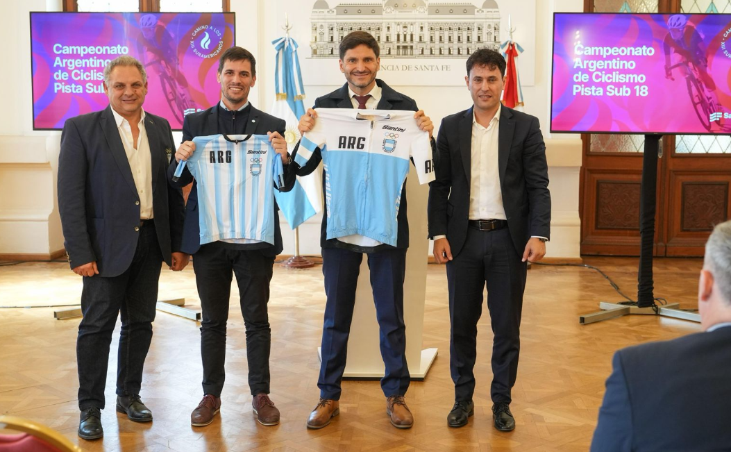 Pullaro vinculó la baja del delito con la inversión deportiva al presentar el nuevo velódromo de Rafaela rumbo a los Juegos Suramericanos