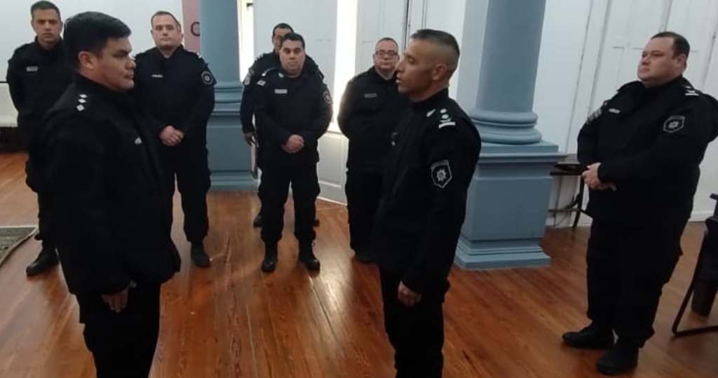 El jefe de la URIX, director de policía Cristian Soto, puso en funciones a los jefes de distintas comisarías del norte departamental.