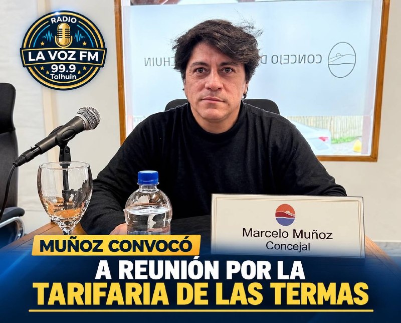 EL PRESIDENTE DE LA COMISIÓN N.º 1 DE HACIENDA, PRESUPUESTO Y CUENTAS, MARCELO MUÑOZ CONVOCÓ A REUNIÓN POR LA TARIFARIA DE LAS TERMAS