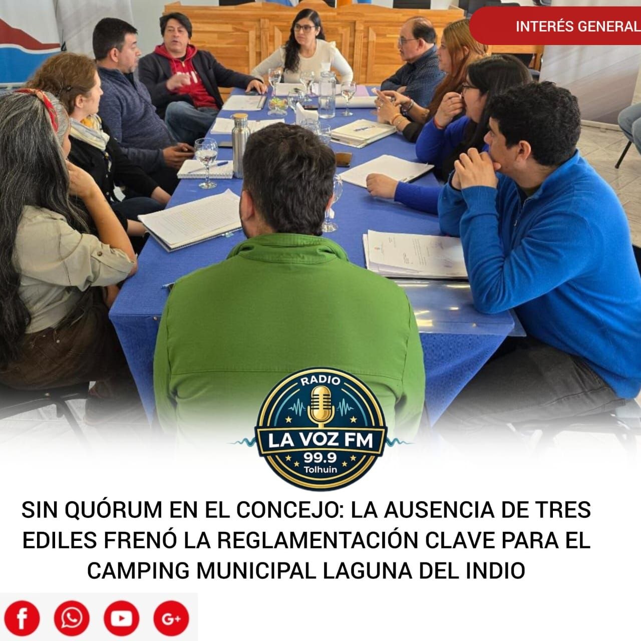 SOLO DOS CONCEJALES PRESENTES: LA AUSENCIA DE RODRÍGUEZ, ALDERETE Y TABERNA FRENA LAS NORMAS PARA EL CAMPING MUNICIPAL