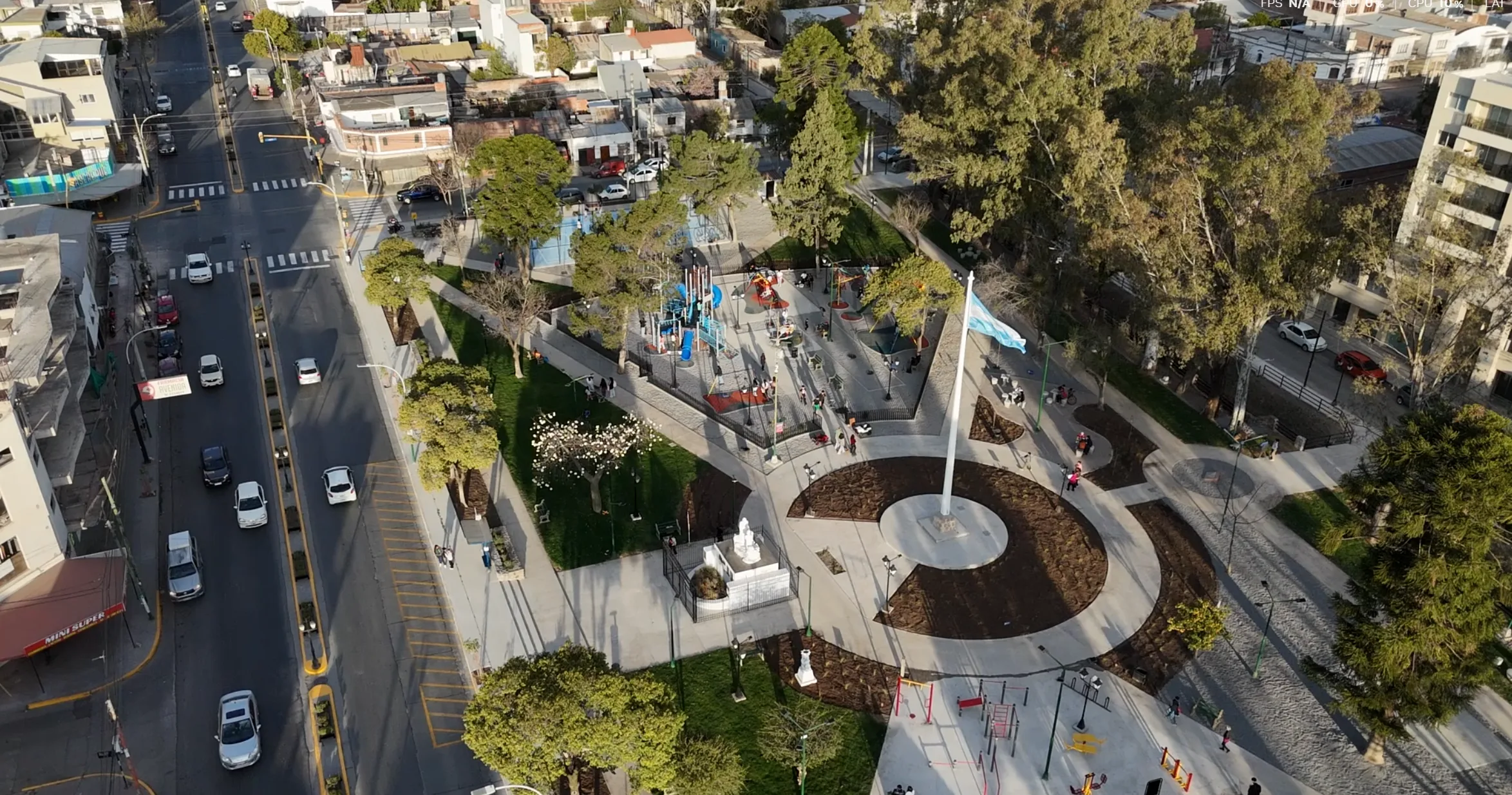 Plaza Evita renovada: así quedó el histórico espacio verde de Salta