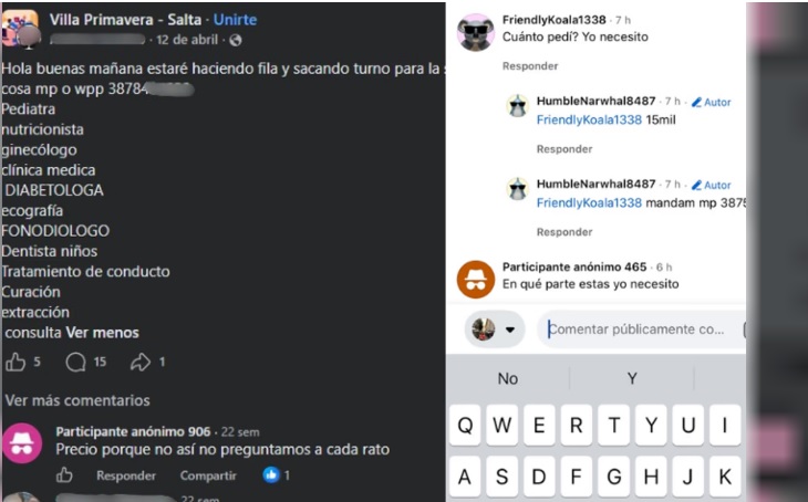 Turnos médicos en Salta: denuncian que cobran hasta $30.000 por hacer la fila