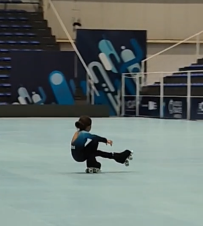 Maite Dellamea ya entrenó en Buenos Aires y ajusta detalles para su debut en el Panamericano de Patinaje