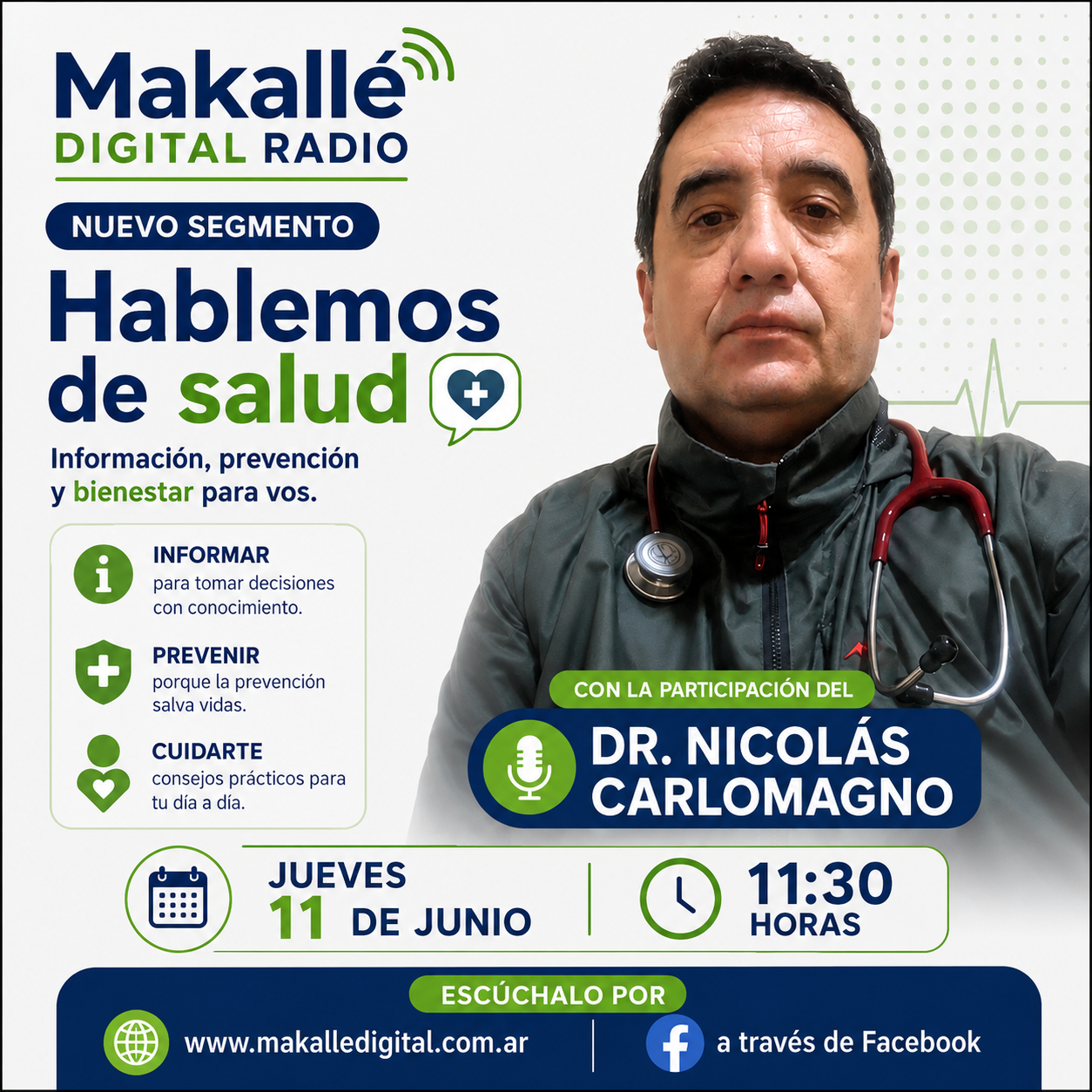 Makallé Digital Radio continúa sumando espacios de interés para sus oyentes y presenta “Hablemos de Salud”