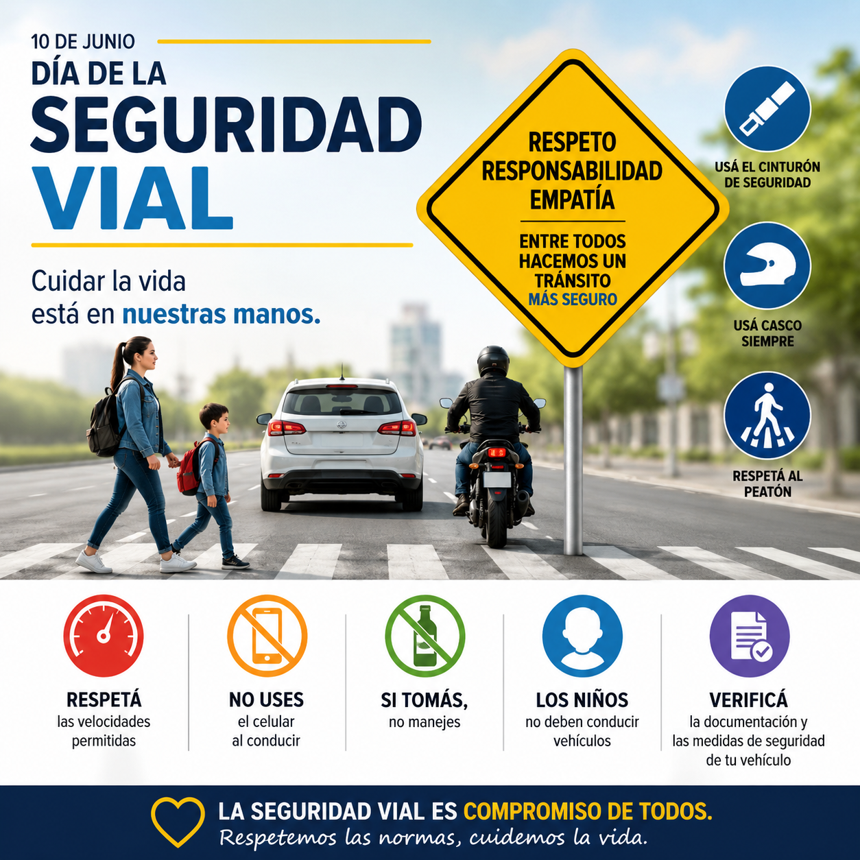 10 de junio. Día de la Seguridad Vial