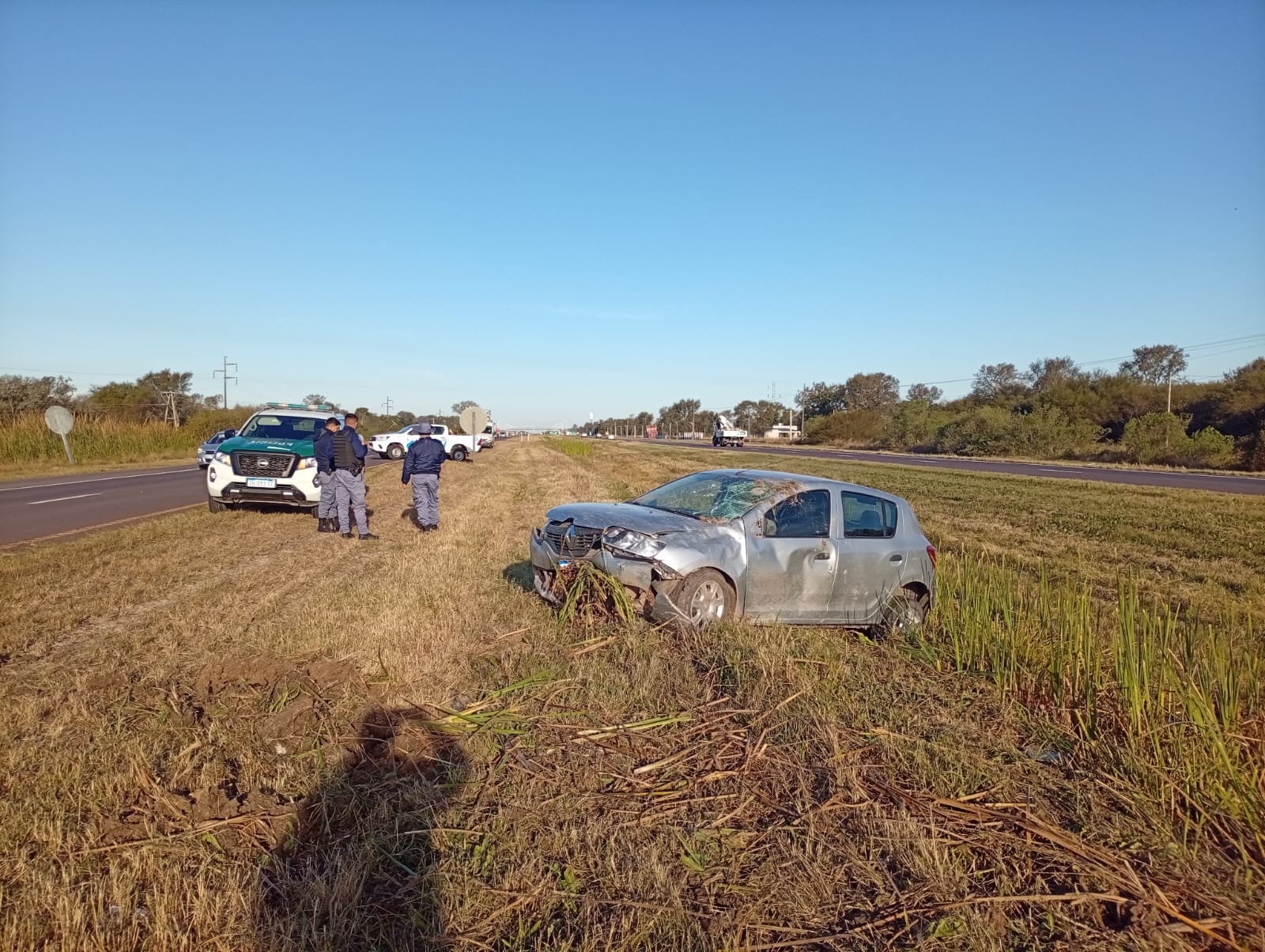 Colonia Popular: una conductora resultó con lesiones graves tras despistar con su vehículo en la Ruta Nacional 16