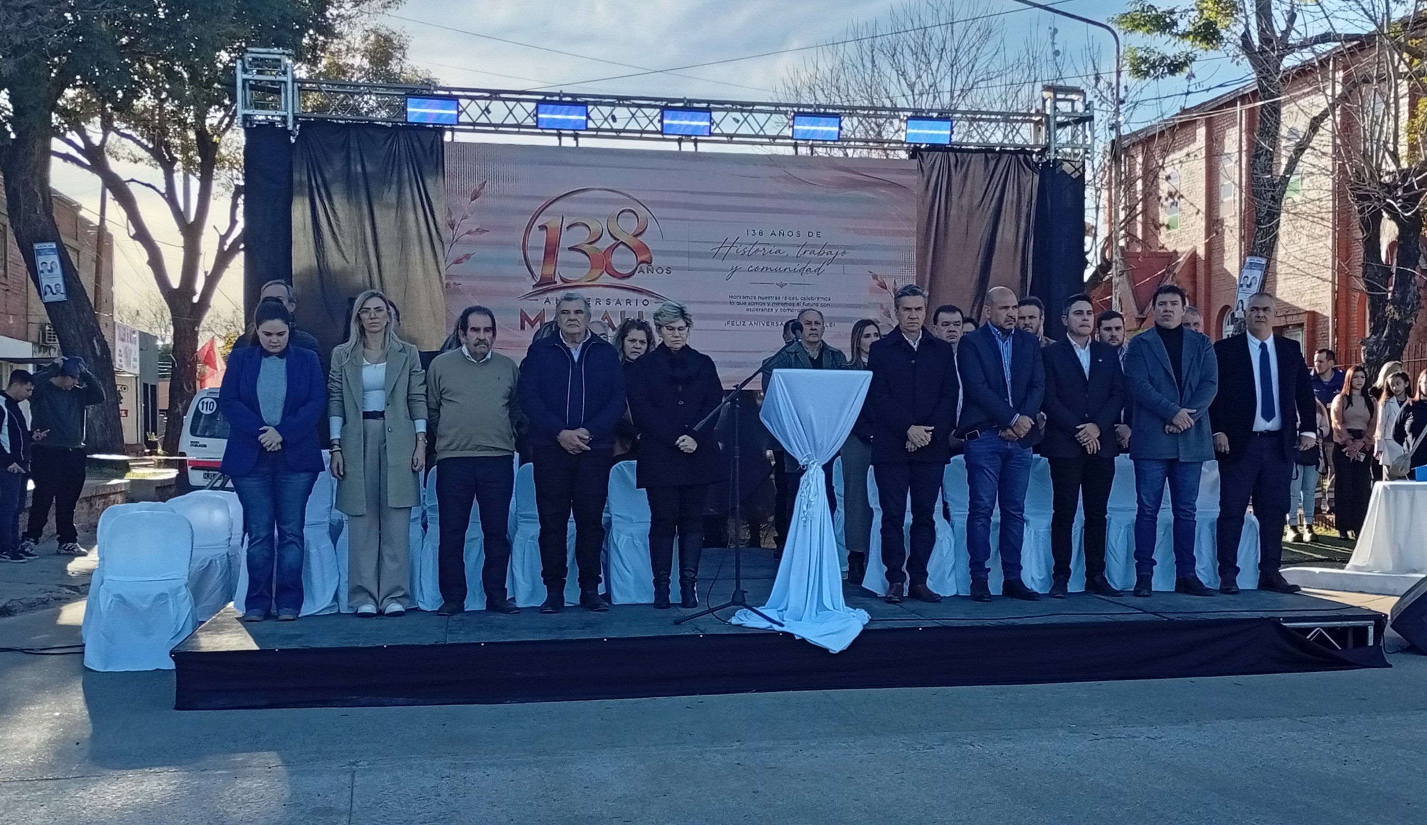 Zdero acompañó el 138° aniversario de Makallé e inauguró obras junto al municipio