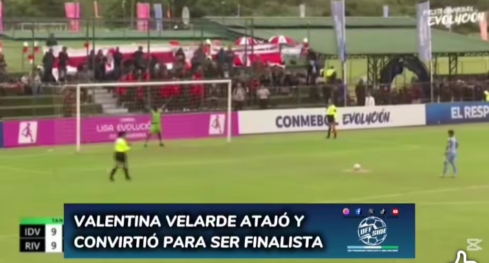 Orgullo de Makallé. Valentina Velarde fue heroína en los penales y River Plate va por la gloria