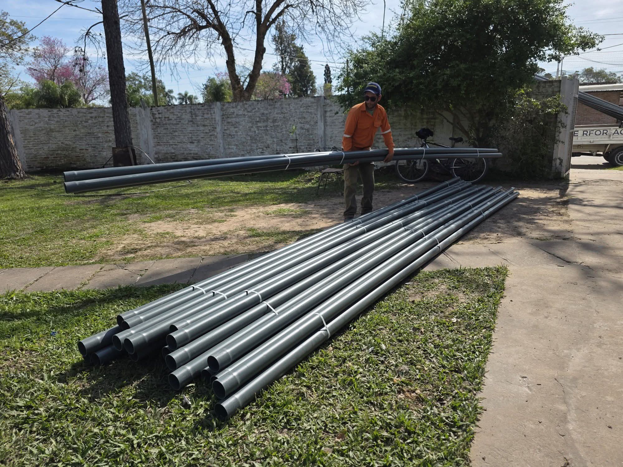 La Cooperativa de Agua Potable de Makallé incorporó 100 nuevos caños para fortalecer la red de distribución