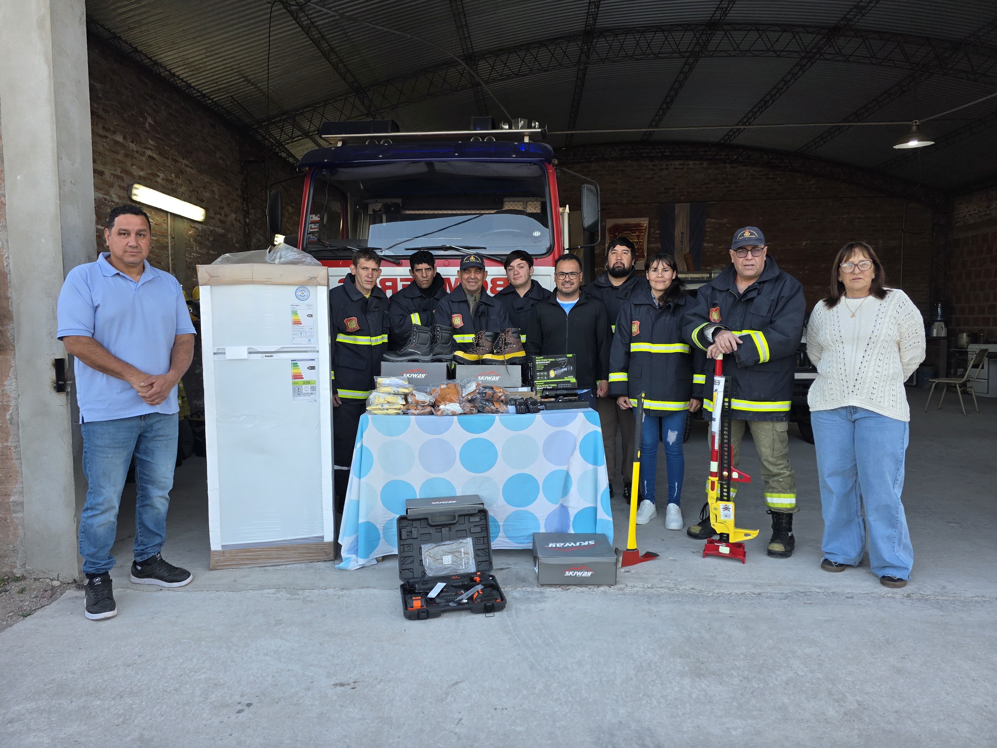 Bomberos Voluntarios de Makallé: nuevas inversiones en equipamiento y mejoras para fortalecer el cuartel