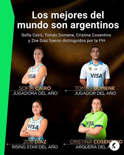Cairó-Domene: los mejores del Hockey en 2026 según la FIH