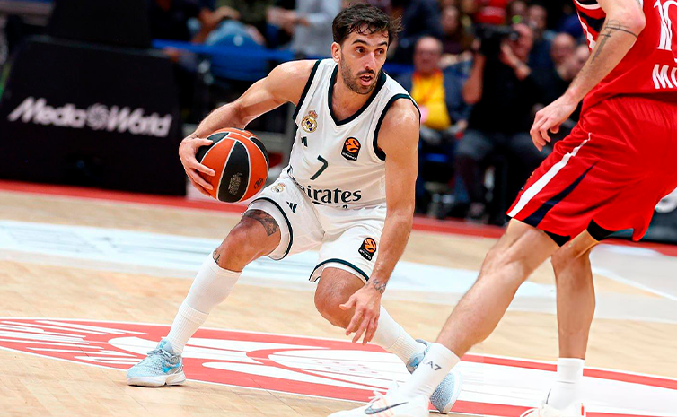 Campazzo-Bolmaro, destacados en el triunfo del Madrid sobre el Milano