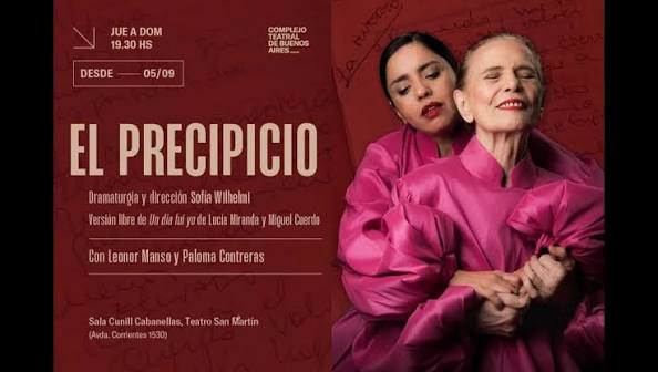 Leonor Manso-Paloma Contreras hacen El Precipicio en el Teatro San Martín Leonor Manso-Paloma Contreras hacen El Precipicio en el Teatro San Martín