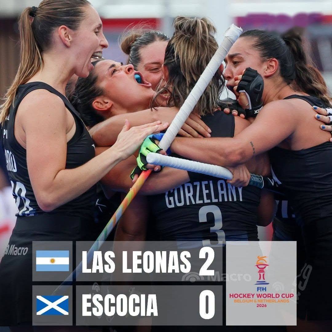 Las Leonas superaron a Escocia y clasificaron. Perdieron los Leones