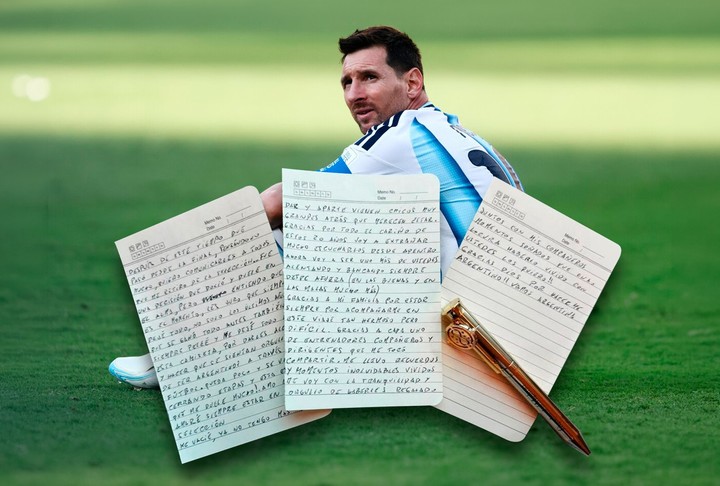 Con una carta escrita a corazón abierto, Messi se despidió de la Selección Con una carta escrita a corazón abierto, Messi se despidió de la Selección
