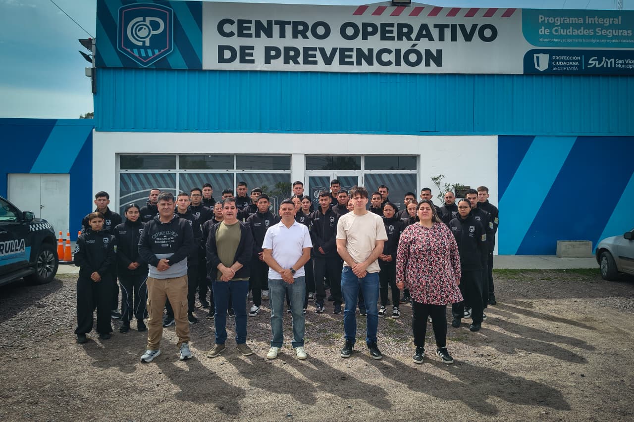 Futuros policías conocieron el sistema de prevención y seguridad de San Vicente