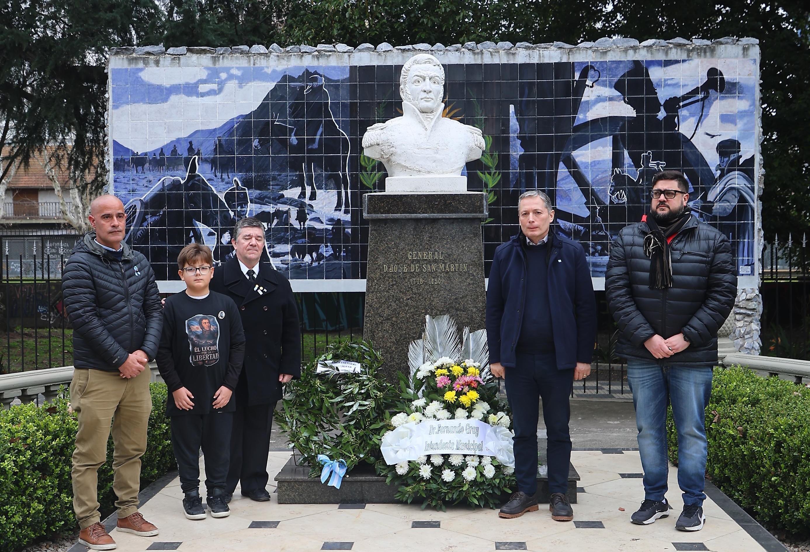 FERNANDO GRAY PARTICIPÓ DEL HOMENAJE AL GENERAL DON JOSÉ DE SAN MARTÍN A 176 AÑOS DE SU PASO A LA INMORTALIDAD