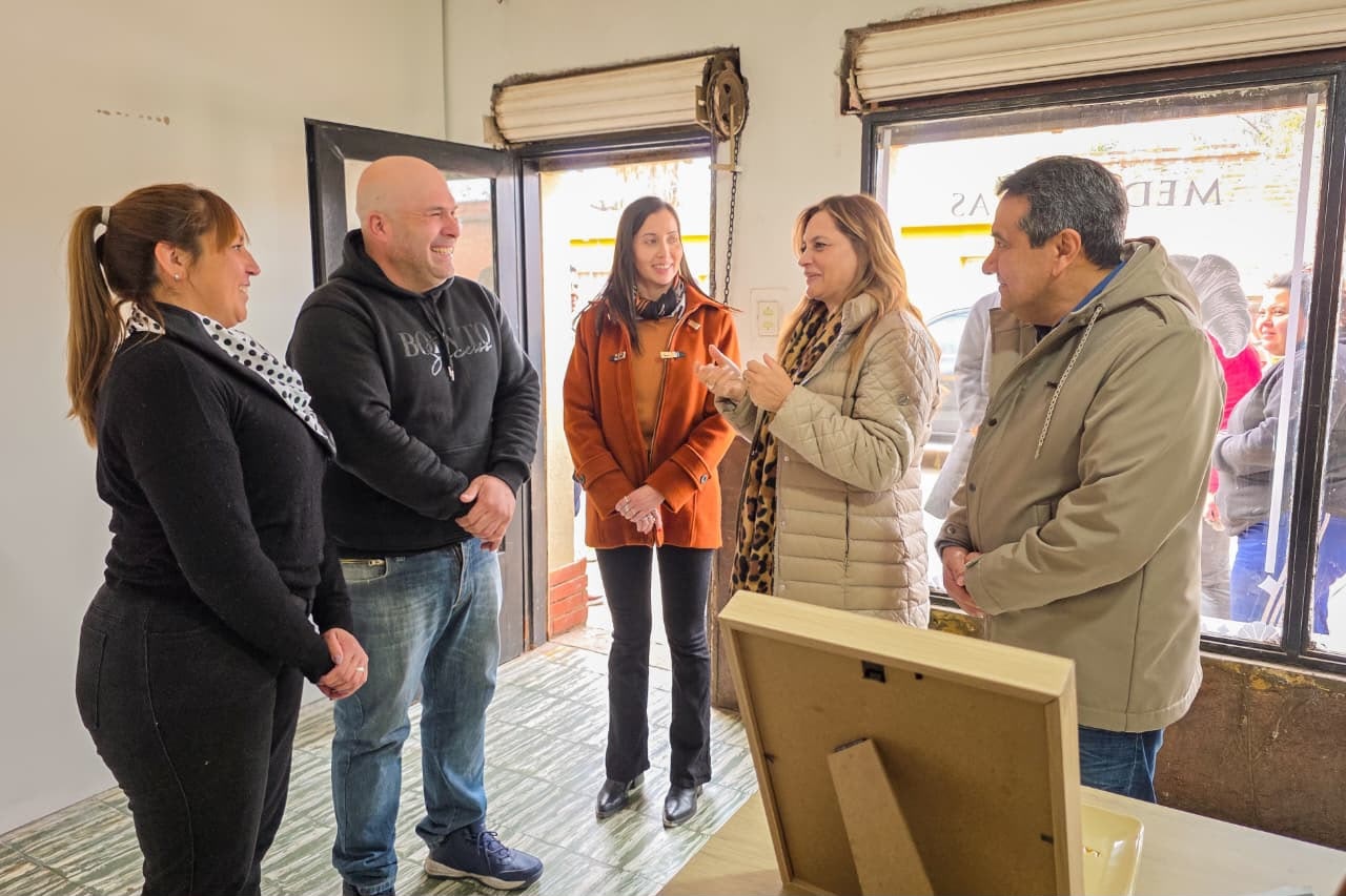 camter.jpg Teresita Madera recorrió obras y acompañó a emprendedores en Olta