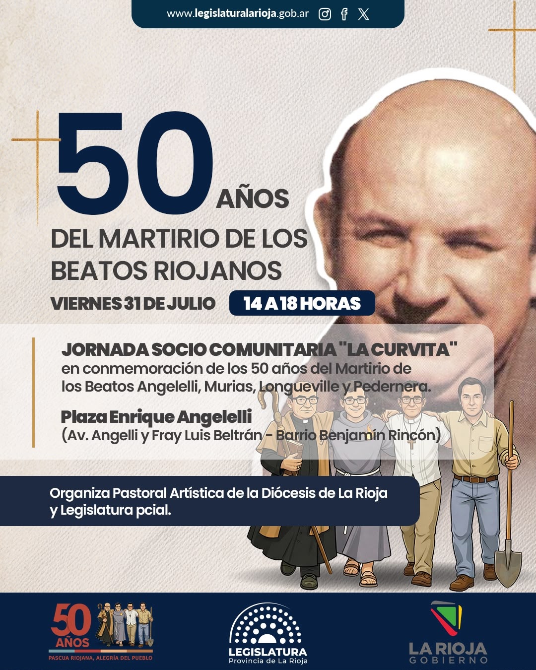 lesgi 2.jpg La Legislatura invita a la Jornada Socio Comunitaria «La Curvita» en homenaje a los Beatos Mártires