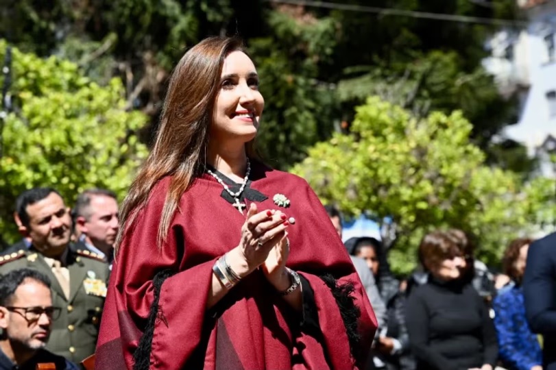 Sin foto con el gobernador, Victoria Villarruel irrumpió en la fiesta del Milagro en Salta