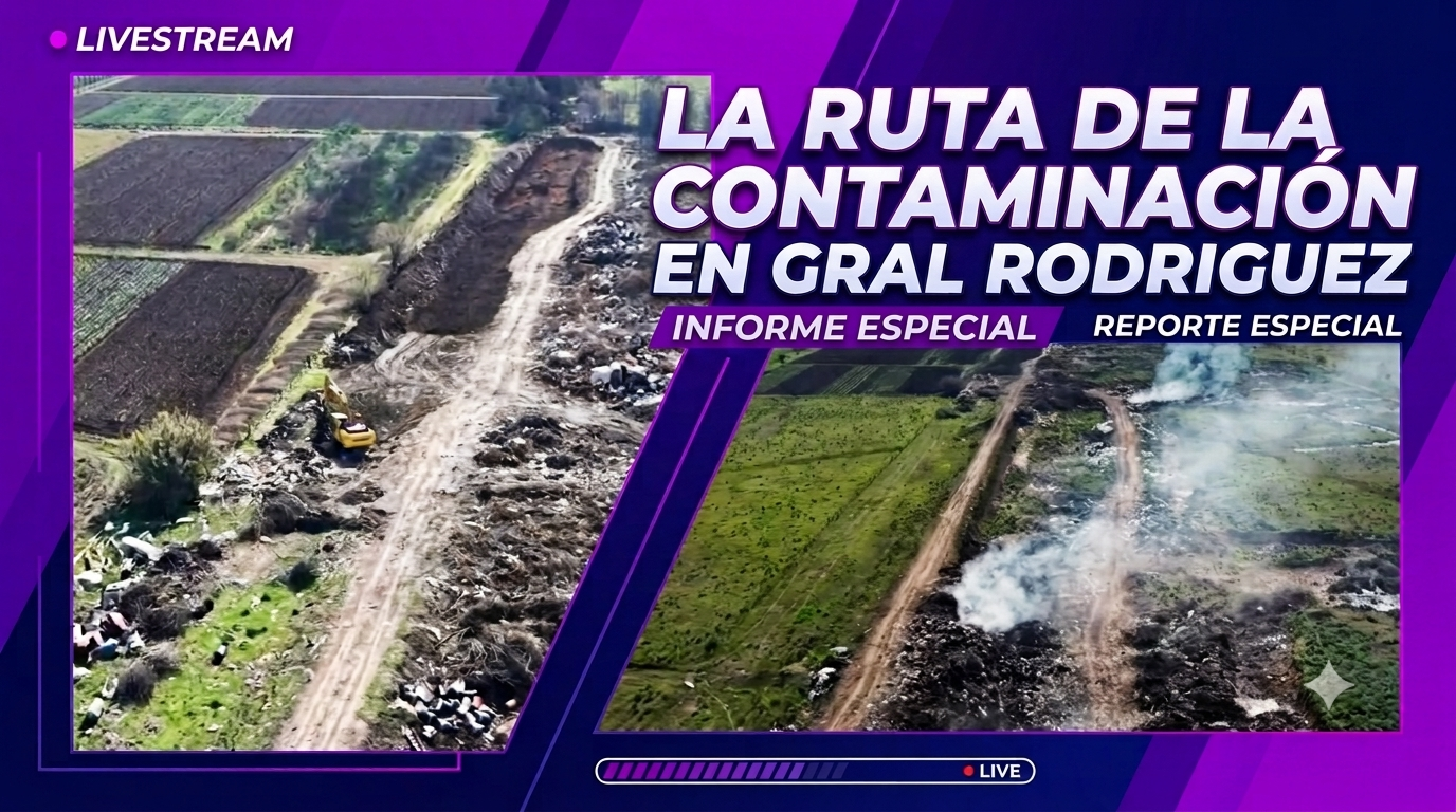 La ruta de la contaminación en Gral Rodriguez