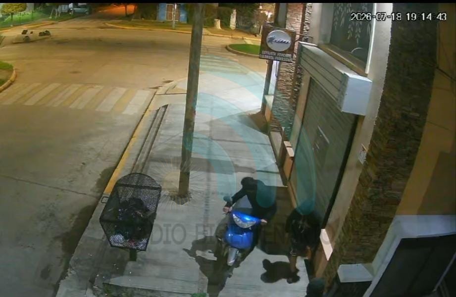 General Rodríguez: robaron una moto y las cámaras de seguridad registraron el hecho